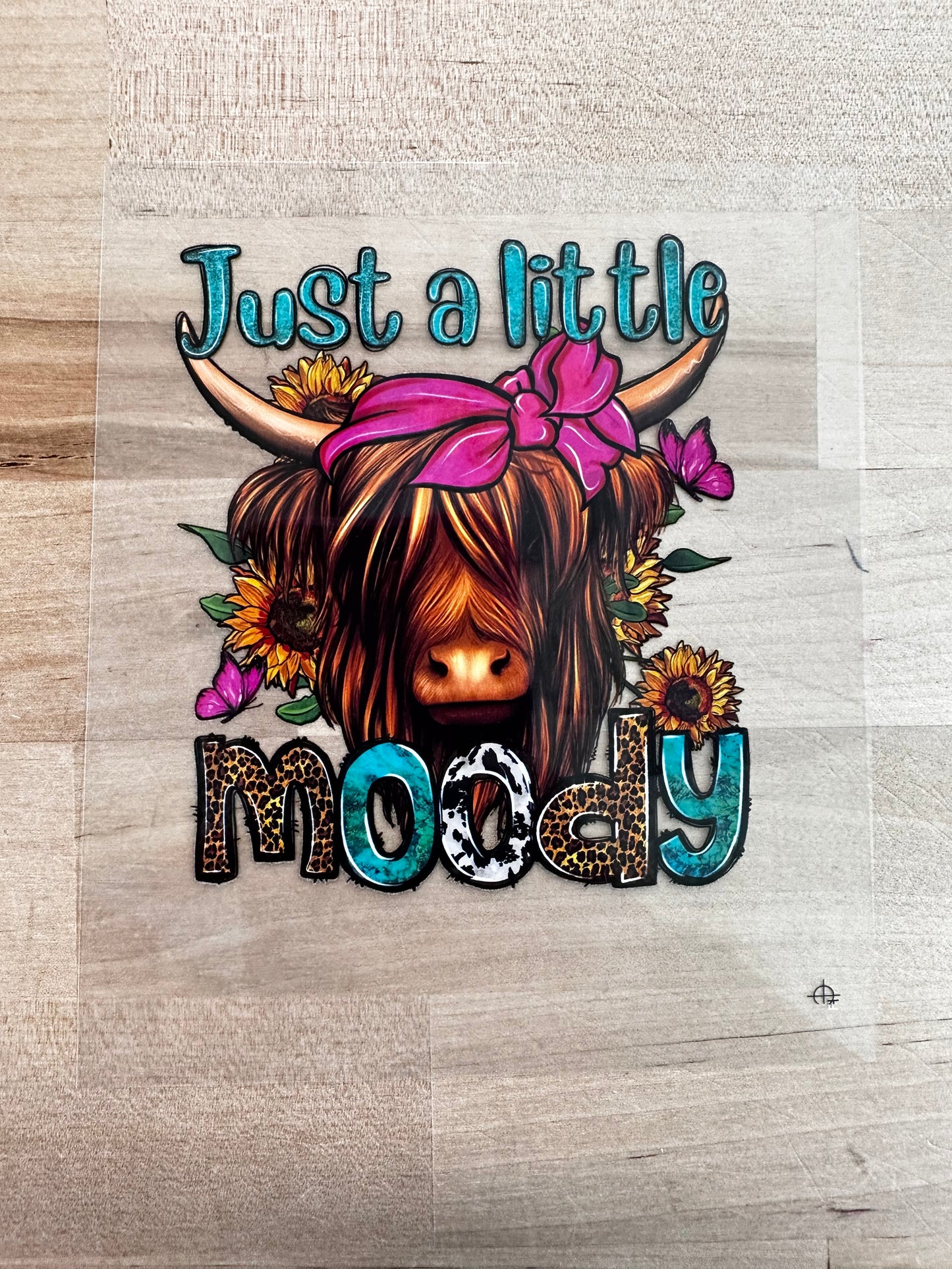 Just a little Moody cow size / DTF TRANSFERPRINT TO ORDER