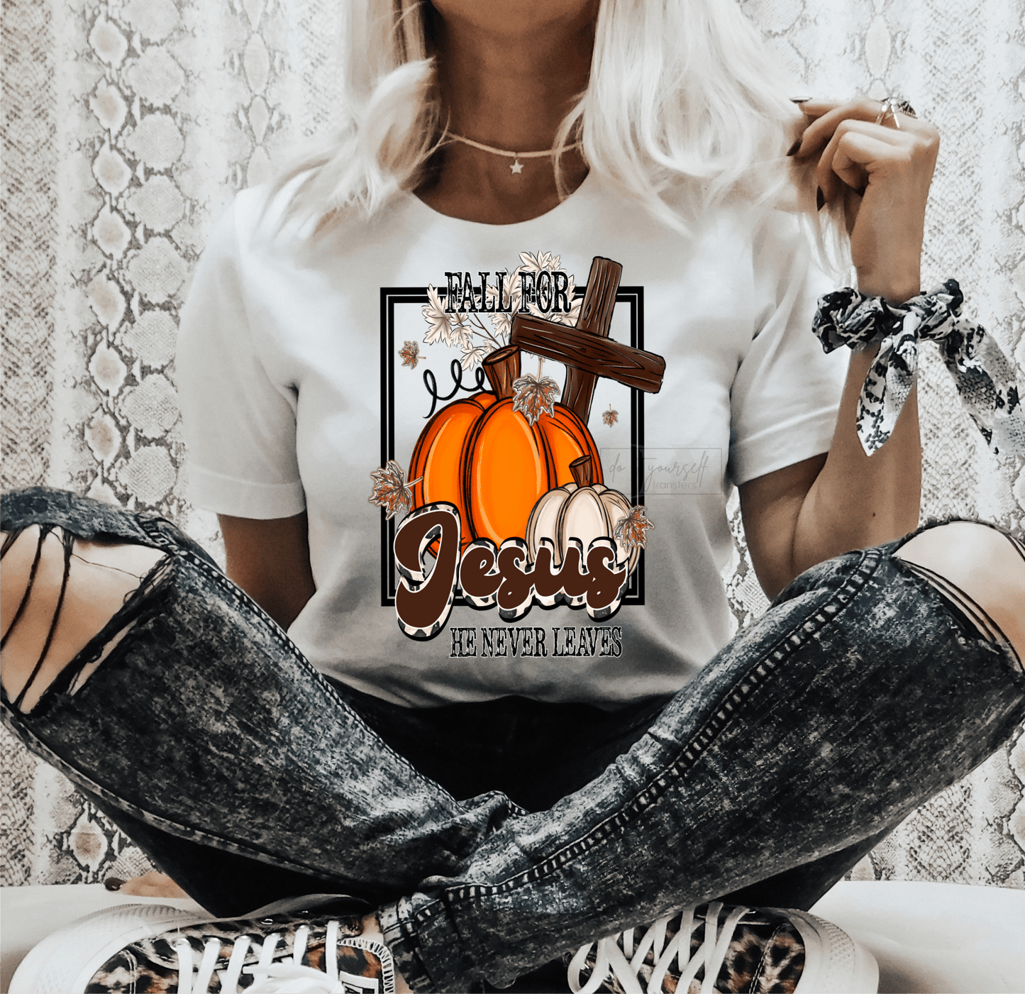 Jesus is the reasons for the season pumpkin fall size ADULT 8..1 DTF TRANSFERPRINT TO ORDER - Do it yourself Transfers