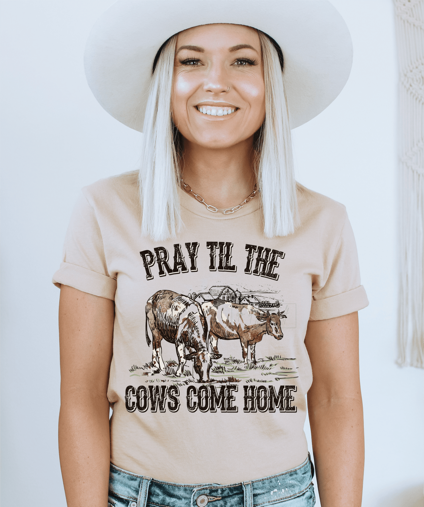 Pray til the cows come home farm ADULT DTF TRANSFERPRINT TO ORDER - Do it yourself Transfers
