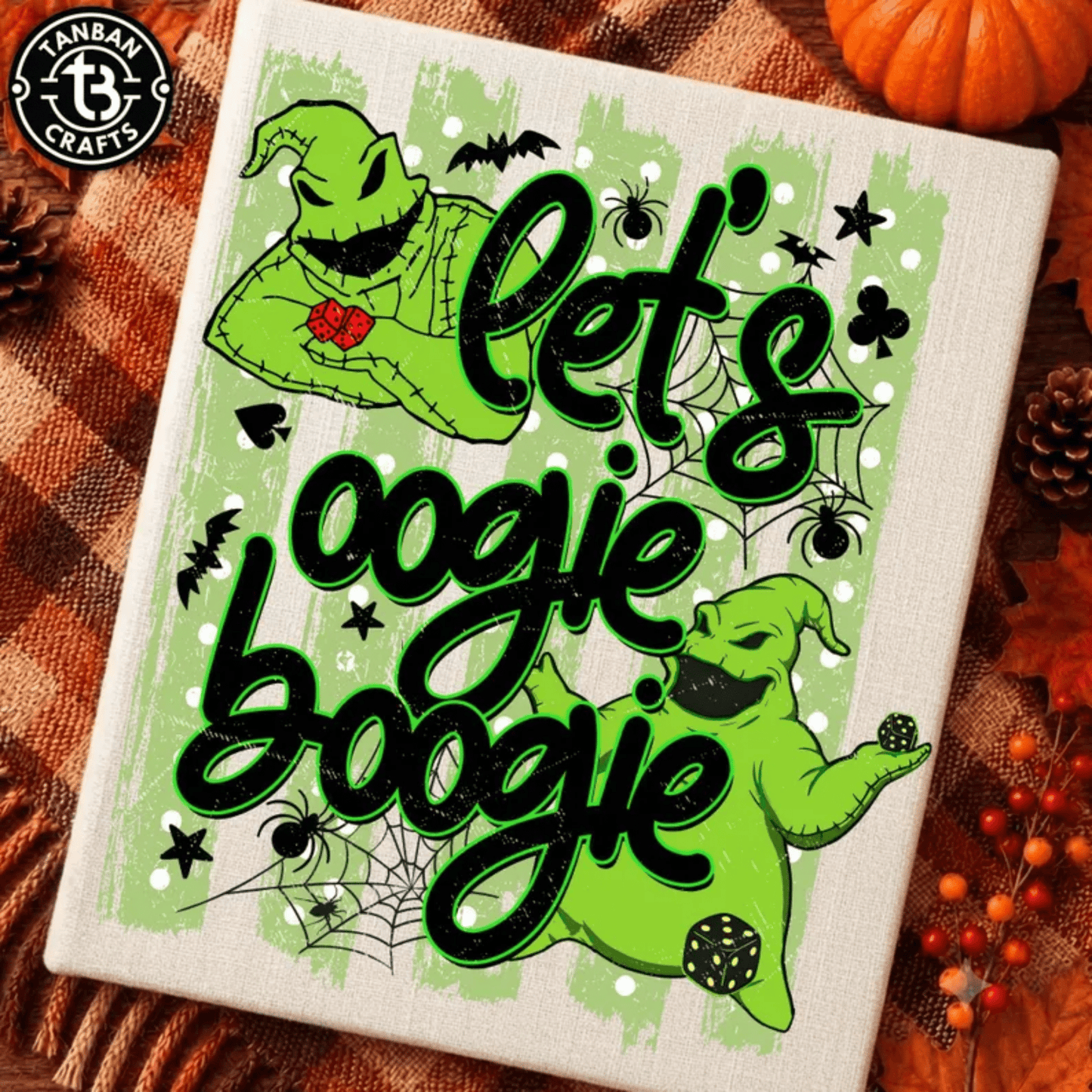 RTS LETS OOGIE BOOGIE HALLOWEEN DTF DIRECT TO FILM transfers ADULT 10X11.5 - Do it yourself Transfers