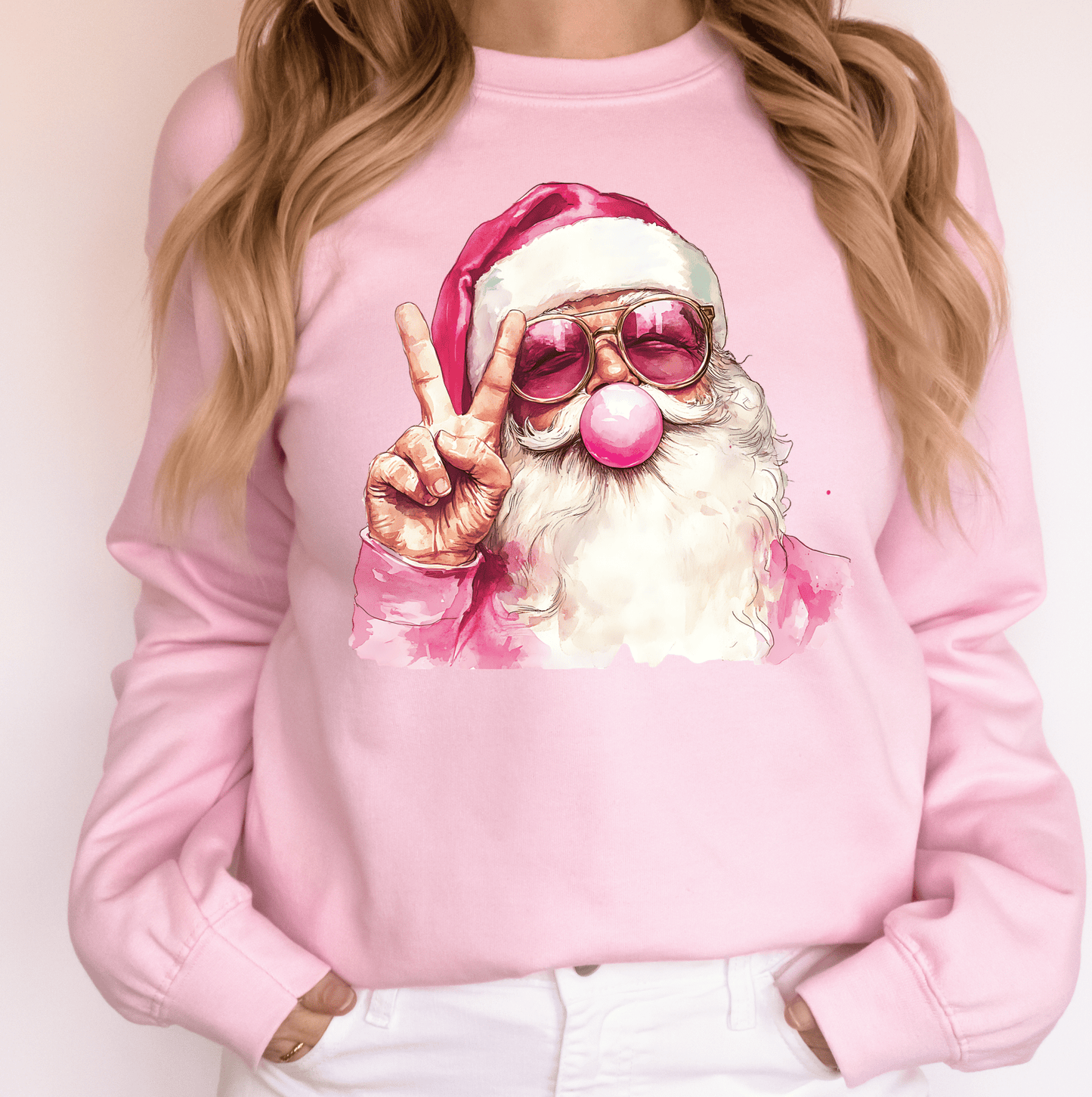 SANTA bubble gum Christmas DTF size ADULT DTF TRANSFER PRINT TO ORDER - Do it yourself Transfers