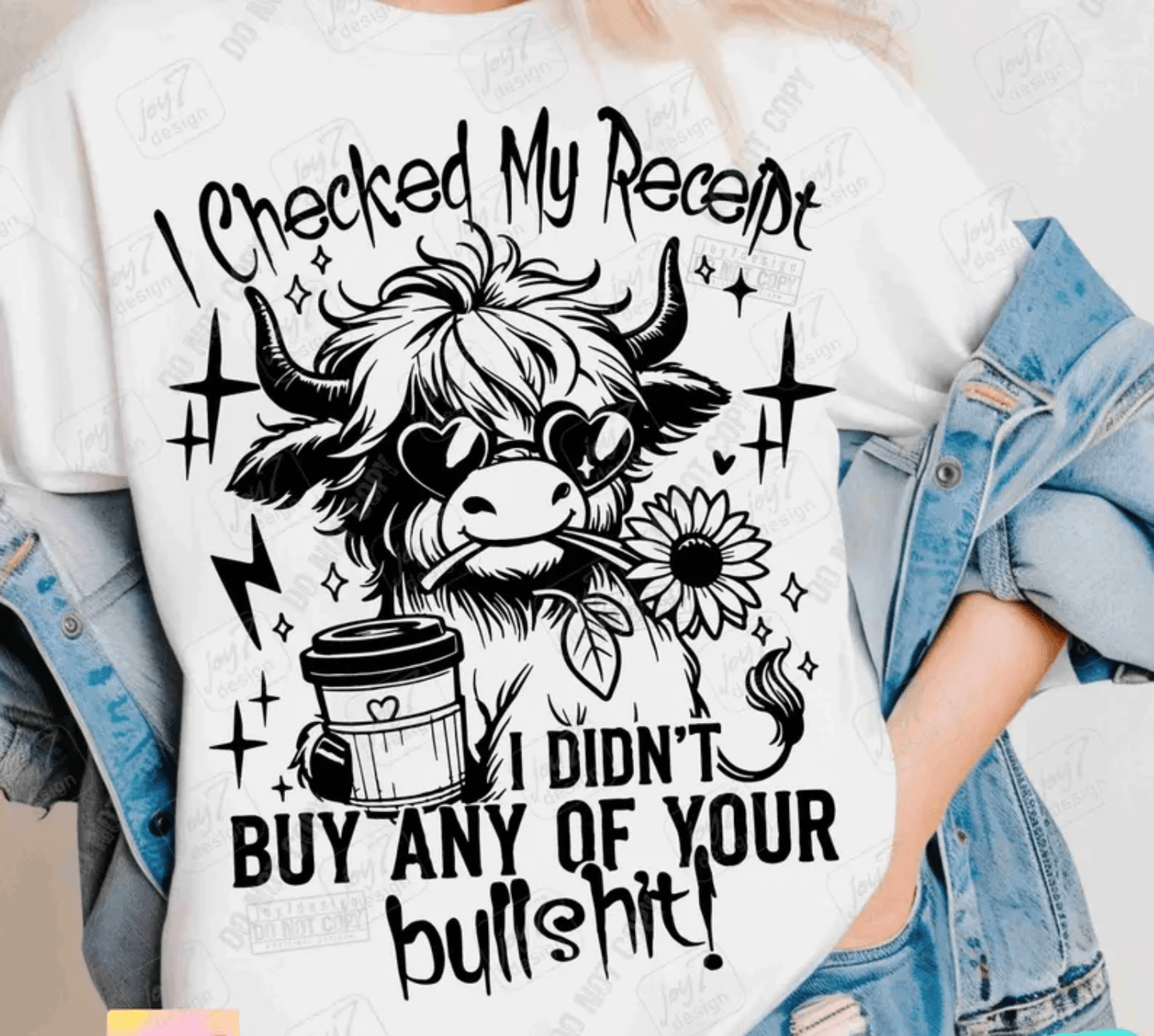 TRANSFER TUESDAY SHIPS FEB 25TH I checked my receipt I didn't buy any of your BULL SINGLE COLOR BLACK Screen Print transfers size ADULT 10X12 - Do it yourself Transfers