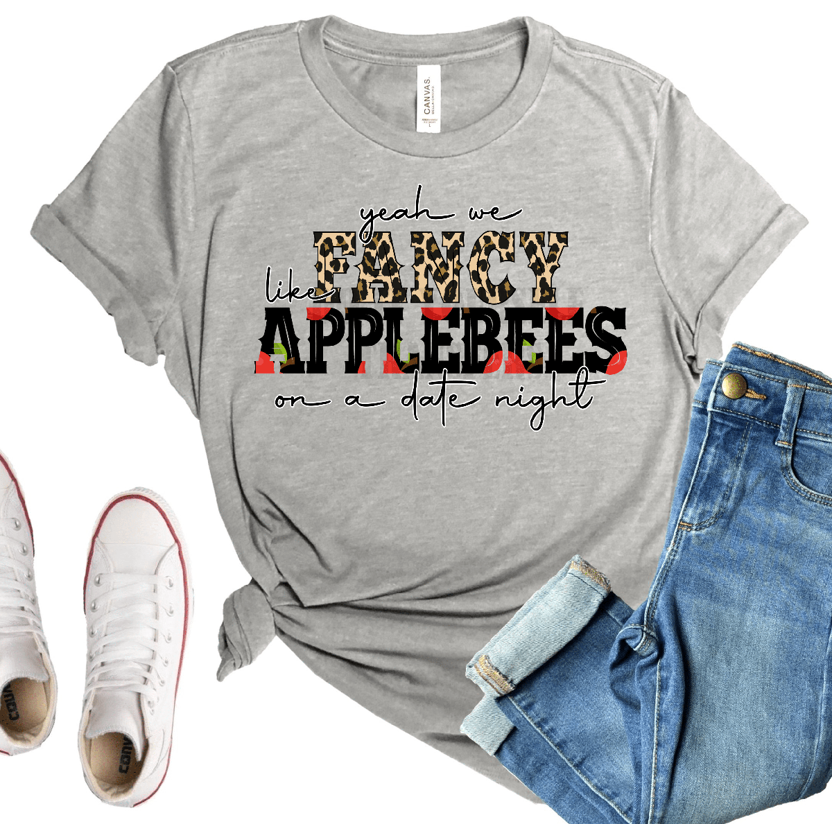 Yeah we Fancy like Applebees on a date night ADULT Size DTF TRANSFER PRINT TO ORDER 69 - Do it yourself Transfers