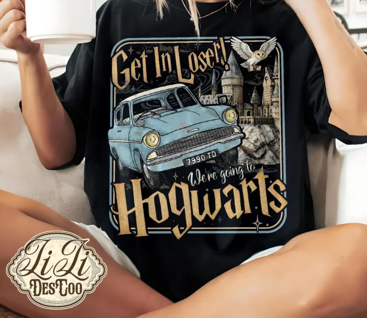 RTS GET IN LOSER WERE GOING TO HOGWARTS DTF DIRECT TO FILM transfers ADULT 10.5X11.5