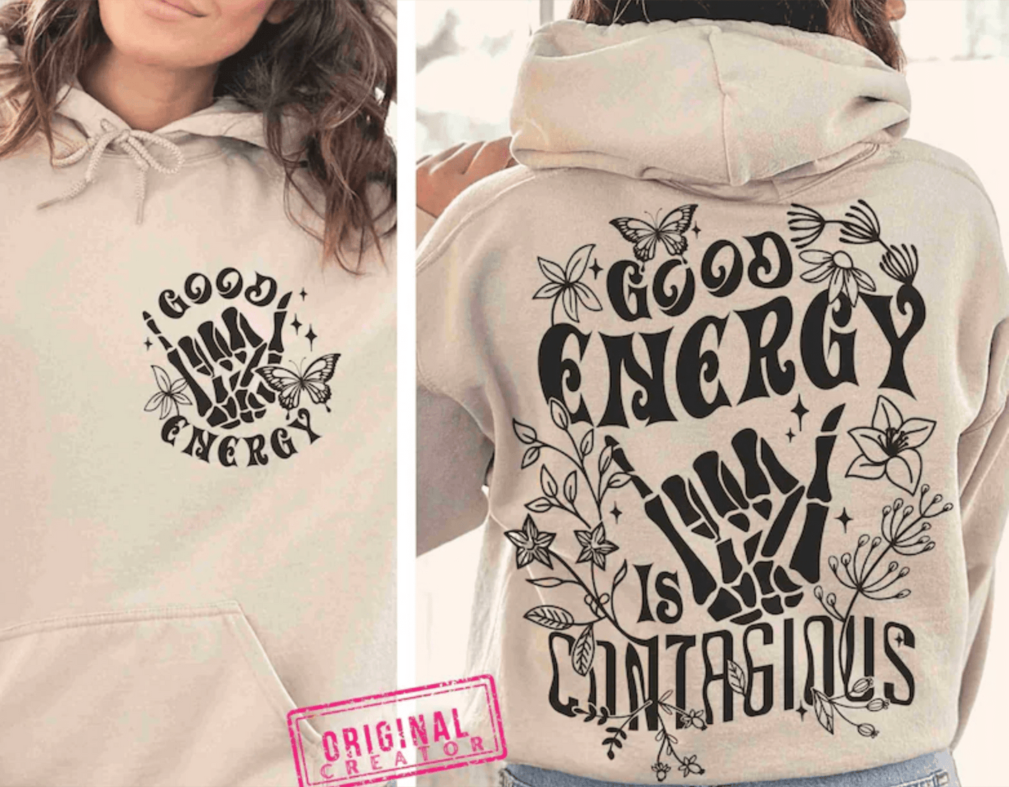 Good Energy is Contagious DTF TRANSFERS PRINT TO ORDER - Do it yourself Transfers
