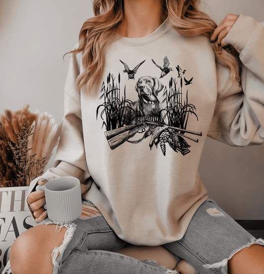 Hunting dog hunting season duck hunting DTF size ADULT DTF TRANSFER PRINT TO ORDER - Do it yourself Transfers