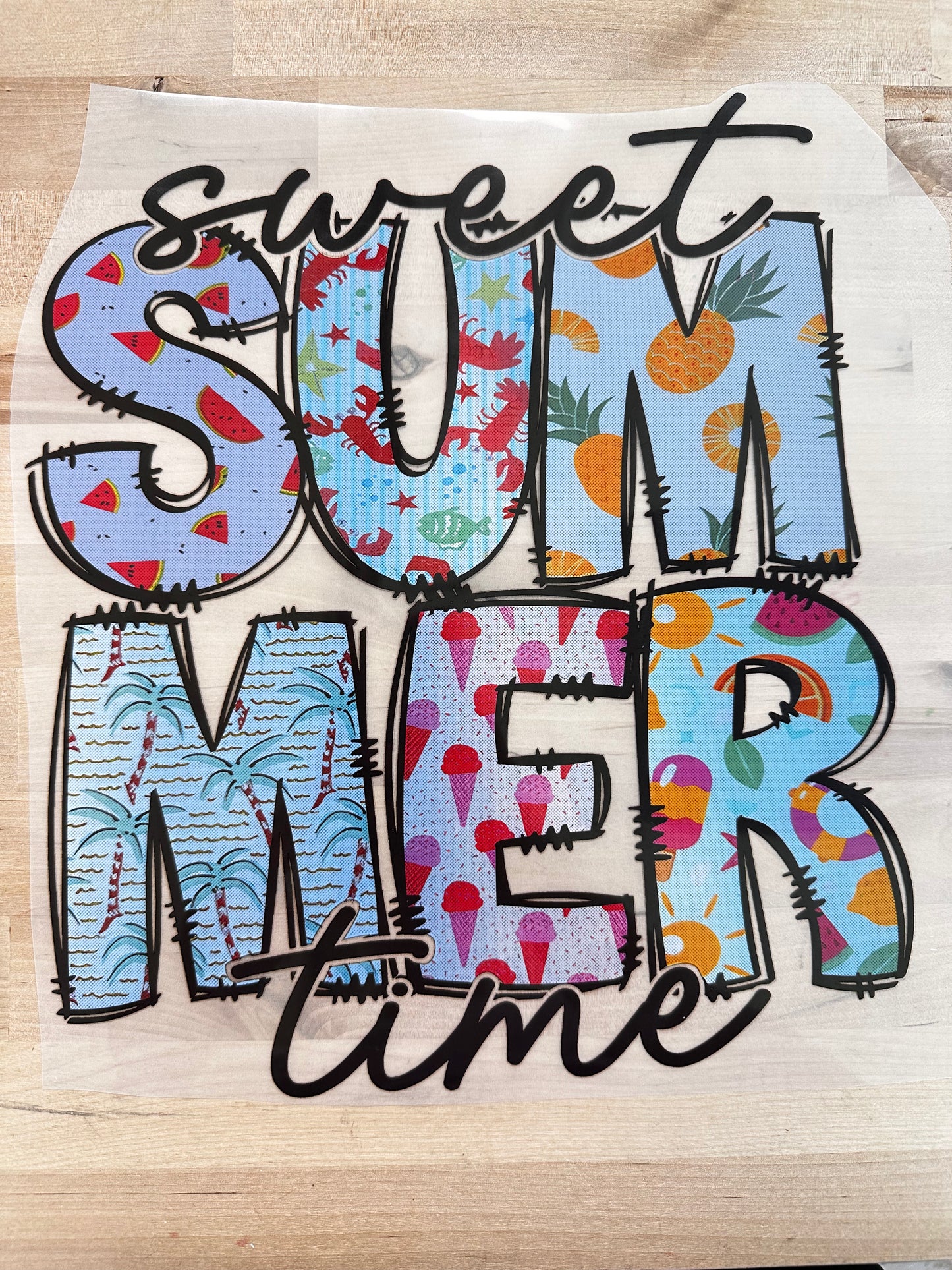 Sweet summer time  ADULT  DTF TRANSFERPRINT TO ORDER