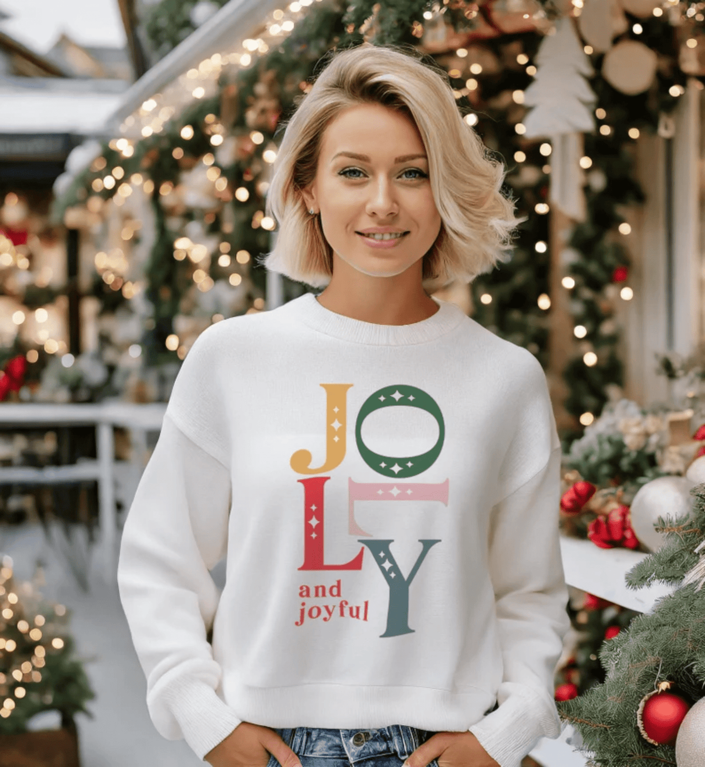 Jolly and joyful Christmas DTF size ADULT DTF TRANSFER PRINT TO ORDER - Do it yourself Transfers