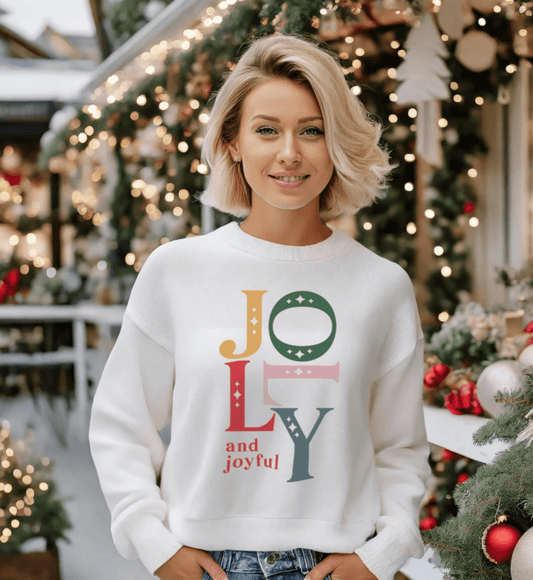 Jolly and joyful Christmas DTF size ADULT DTF TRANSFER PRINT TO ORDER - Do it yourself Transfers