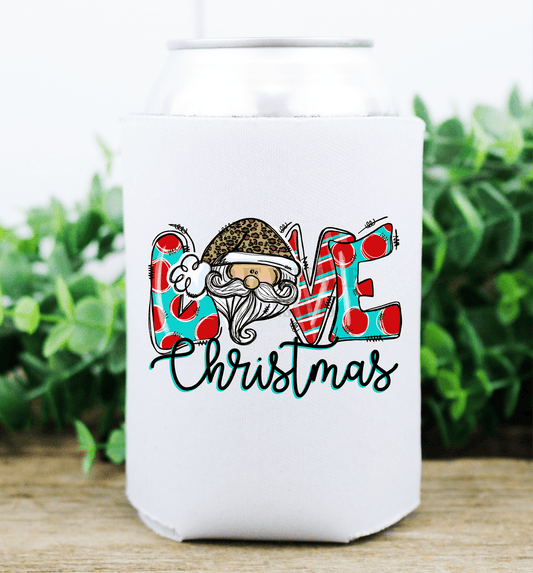 Love Christmas Santa hat leopard / size DTF TRANSFERPRINT TO ORDER - Do it yourself Transfers