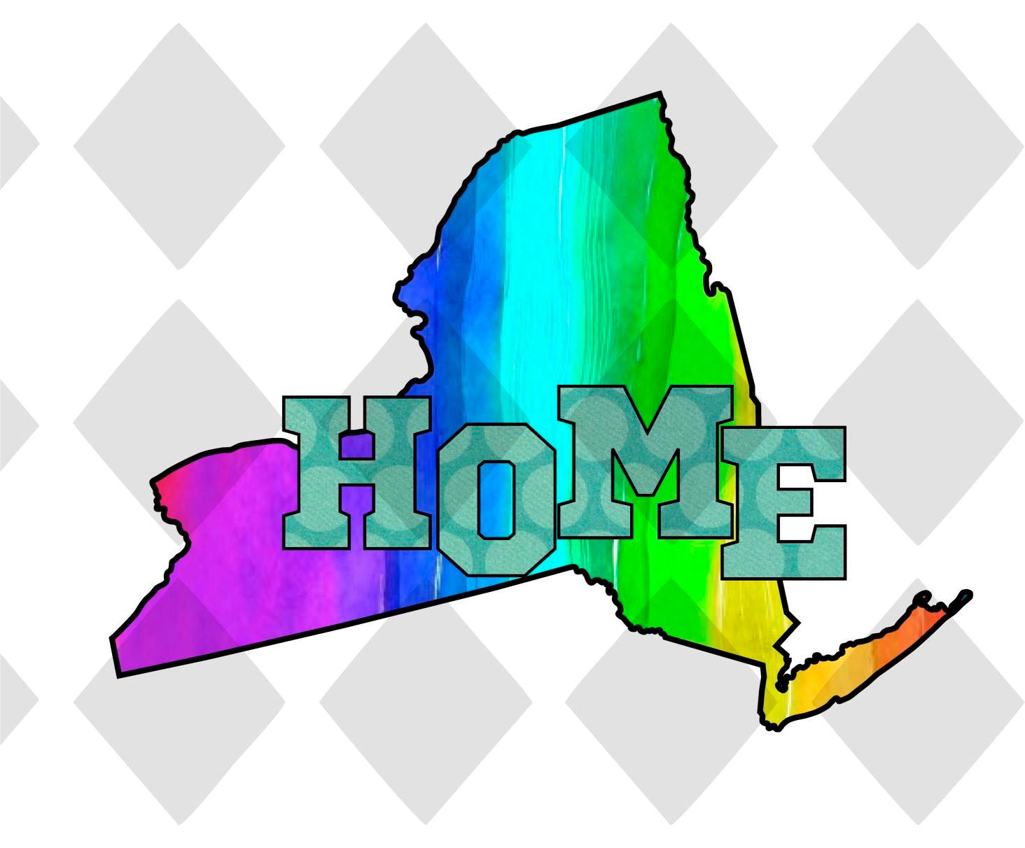 New York STATE HOME png Digital Download Instand Download - Do it yourself Transfers