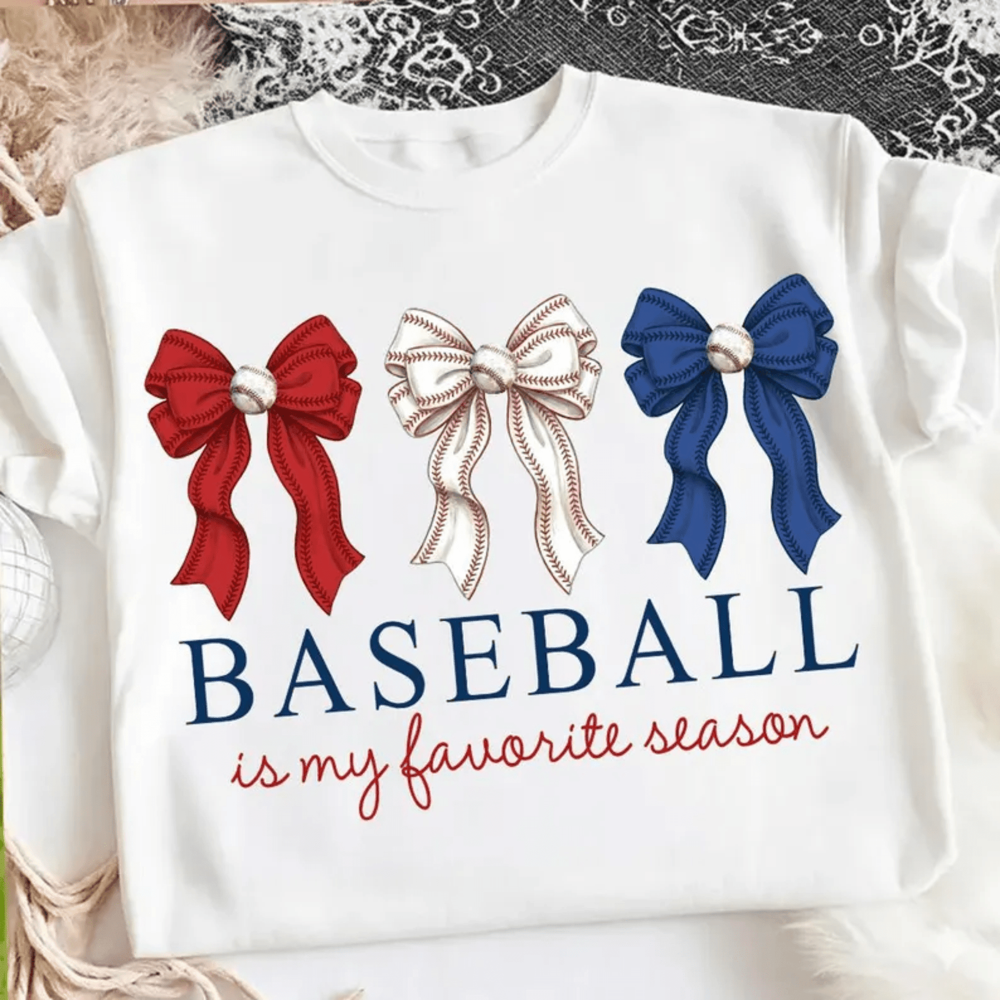 RTS BASEBALL IS MY FAVORITE SEASON DTF DIRECT TO FILM transfers ADULT 10X11.5 - Do it yourself Transfers