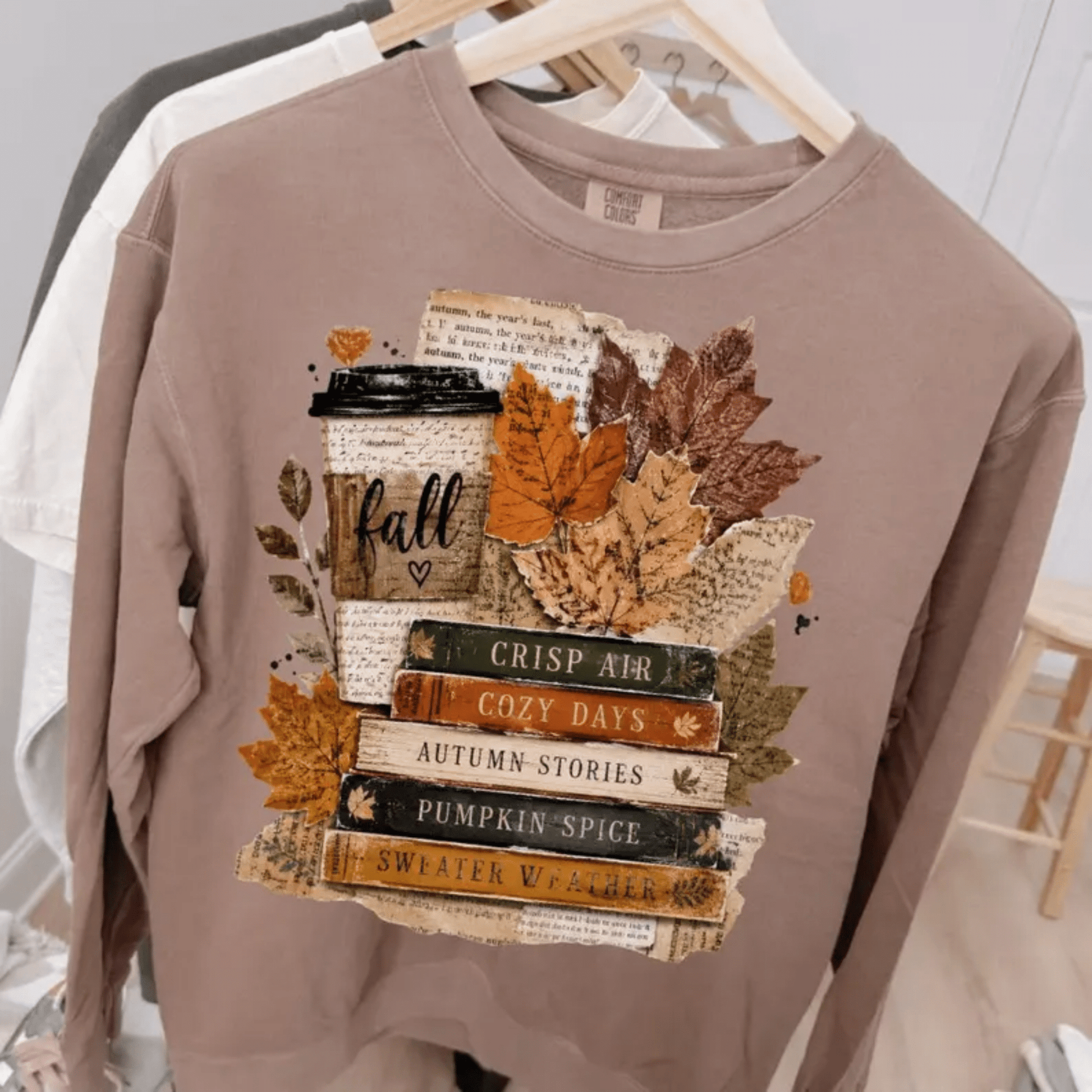 RTS FALL BOOKS COFFEE DTF DIRECT TO FILM transfers ADULT 10X11.5 - Do it yourself Transfers
