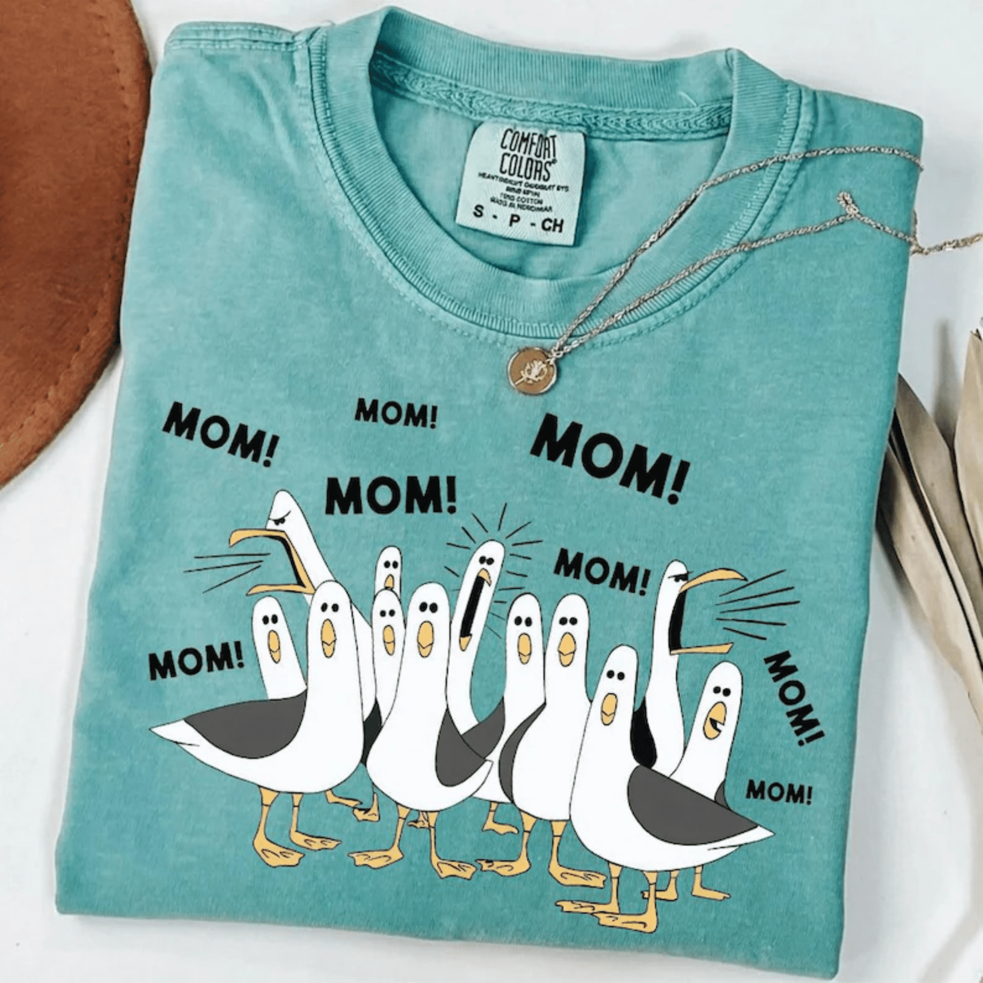 RTS MOM MOM MOM BIRDS SEAGULLS DTF DIRECT TO FILM transfers ADULT 10X11.5 - Do it yourself Transfers