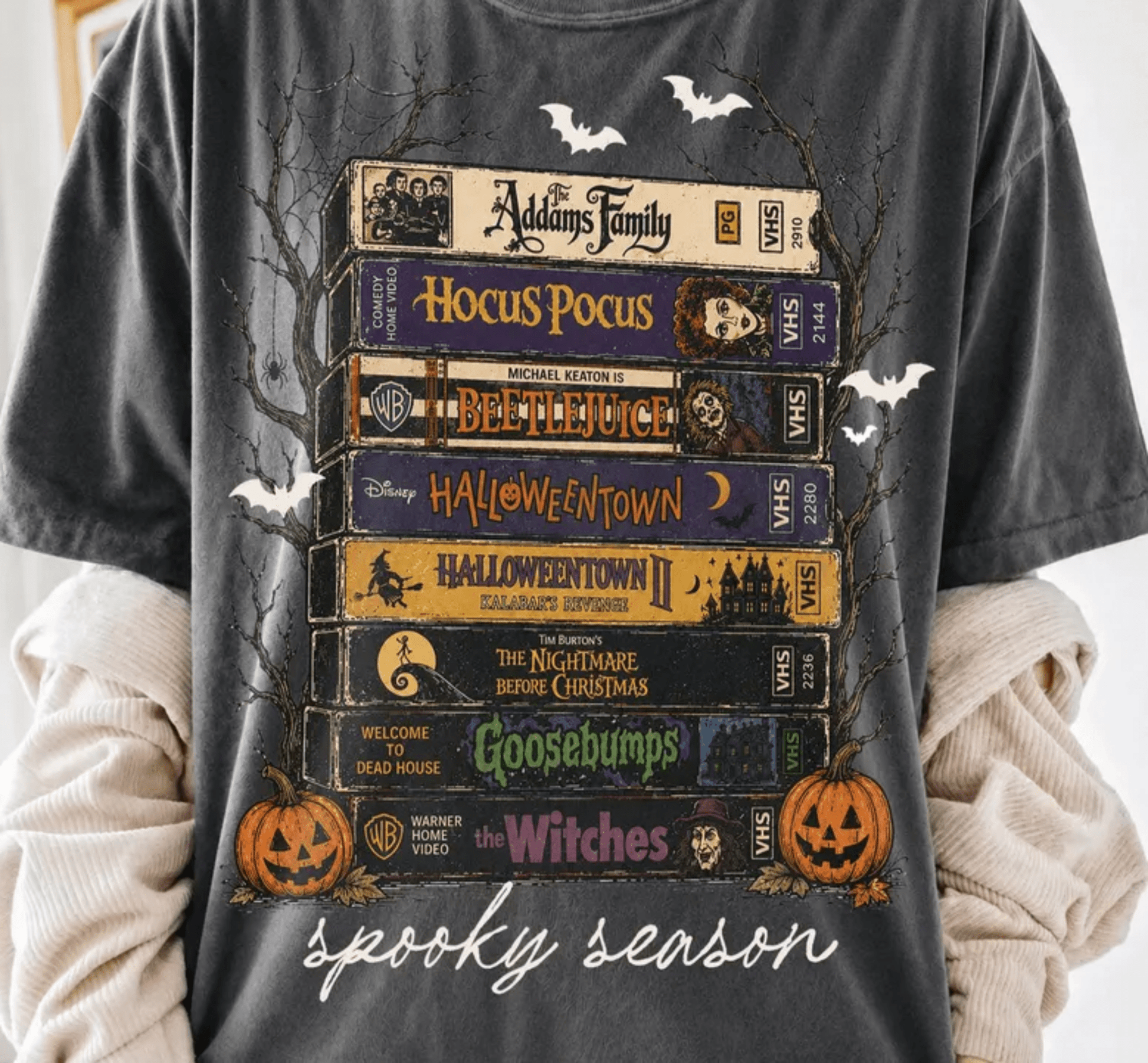RTS SPOOKY SEASON VIDEO TAPES DTF DIRECT TO FILM transfers ADULT 10X11.5 - Do it yourself Transfers