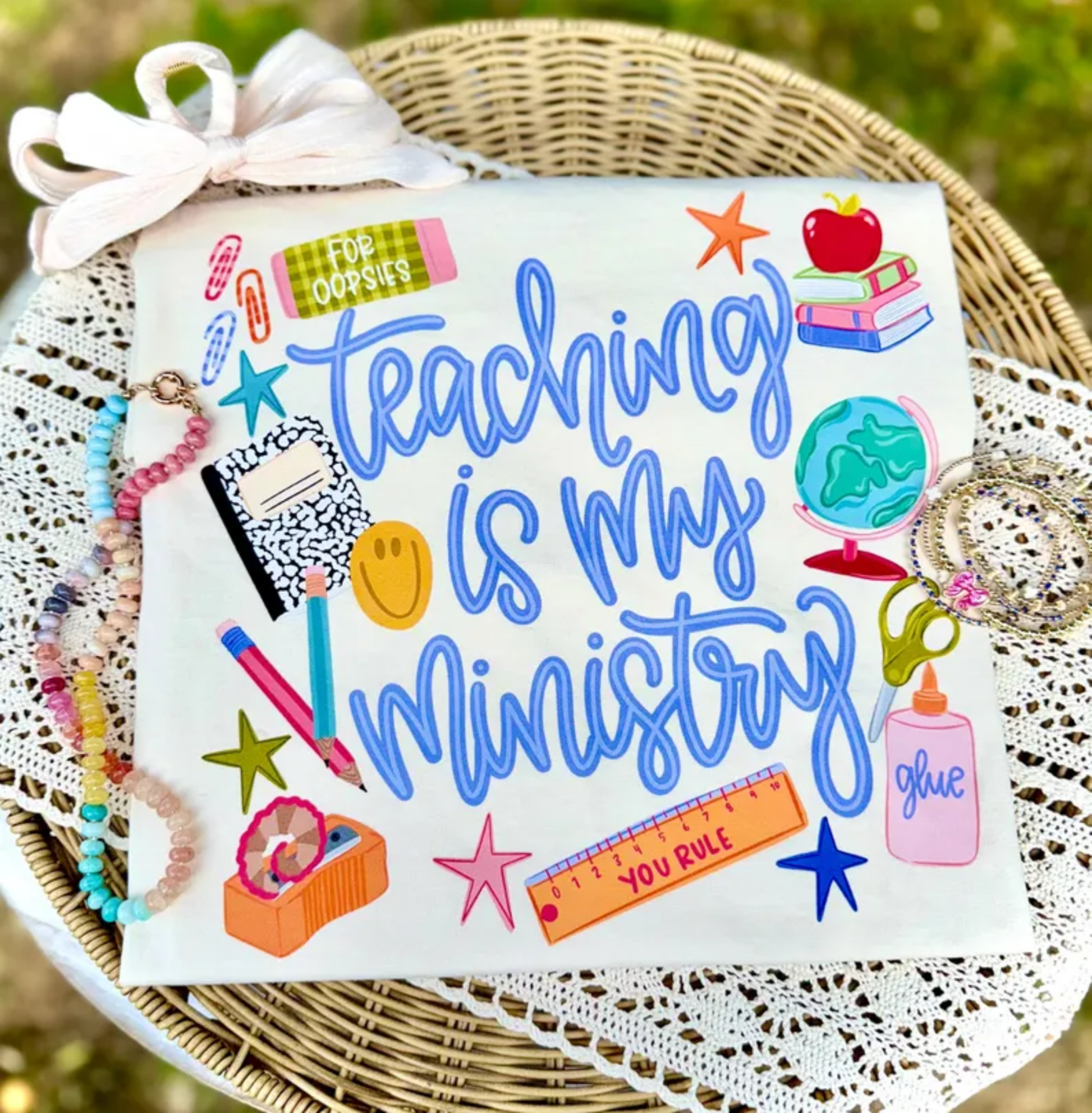 RTS TEACHING IS MY MINISTRY DTF DIRECT TO FILM transfers ADULT 10X11.5 - Do it yourself Transfers
