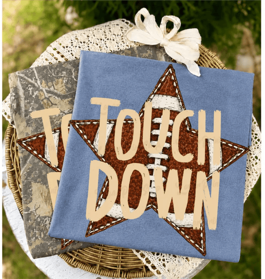 RTS TOUCH DOWN FOOTBALL DTF DIRECT TO FILM transfers ADULT 10X11.5 - Do it yourself Transfers