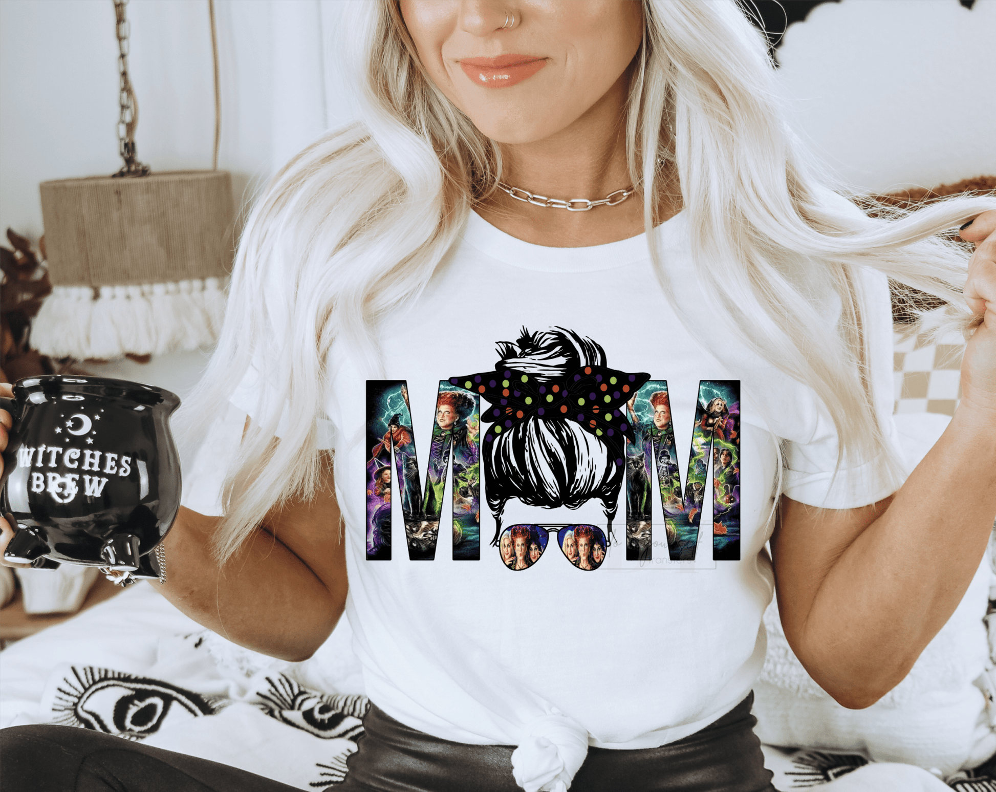 Sanderson sisters halloween mom bun size ADULT DTF TRANSFERPRINT TO ORDER - Do it yourself Transfers