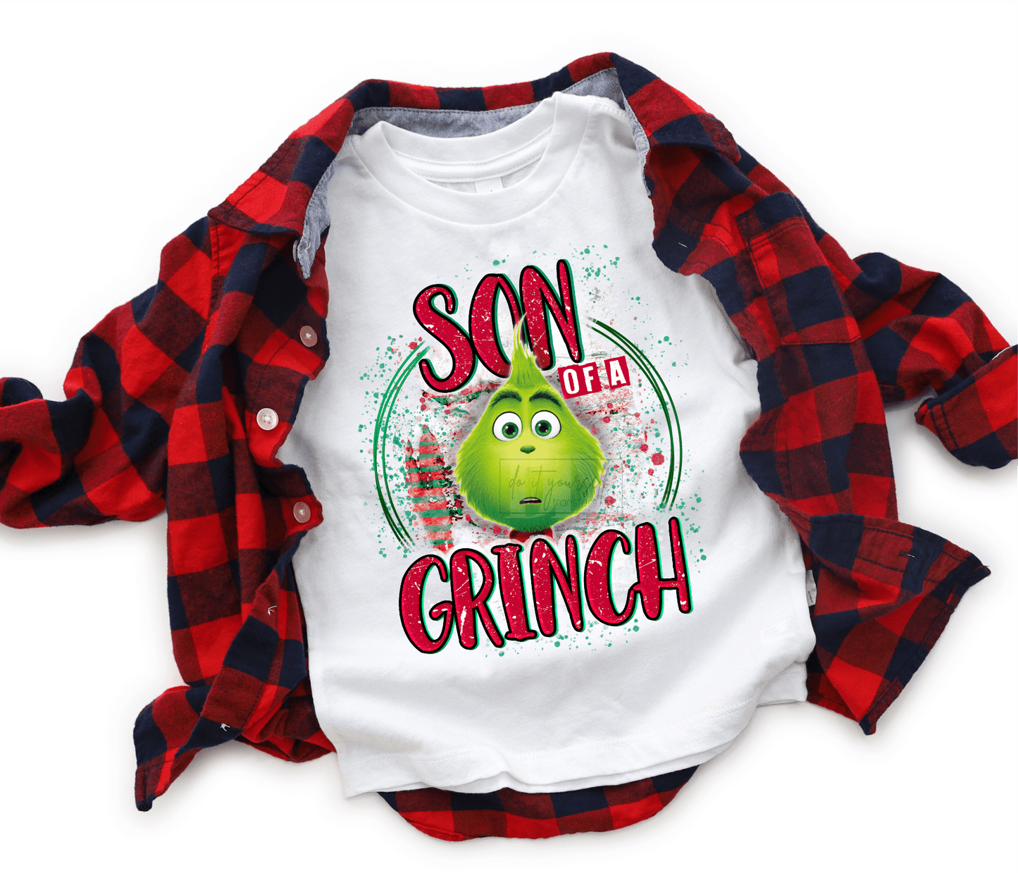 Son of the GREEN MAN Christmas size KIDS 9.5x7.6 DTF TRANSFERPRINT TO ORDER - Do it yourself Transfers