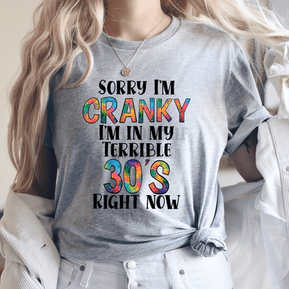 Sorry I'm cranky I'm in my terible 30's right now Adult size 9. DTF TRANSFERPRINT TO ORDER - Do it yourself Transfers