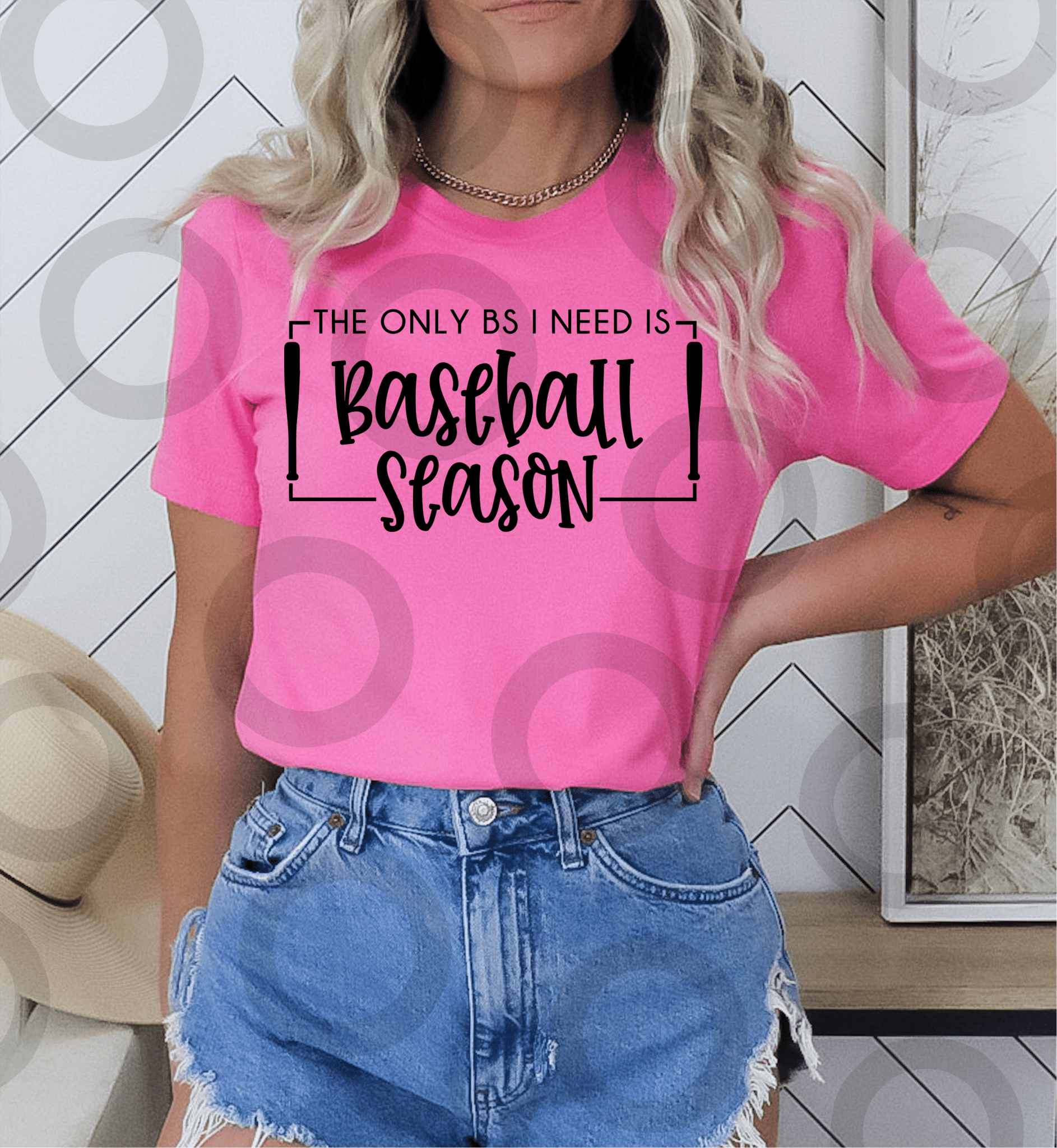 The only BS I need is Baseball season SINGLE COLOR BLACK size ADULT DTF TRANSFERPRINT TO ORDER - Do it yourself Transfers