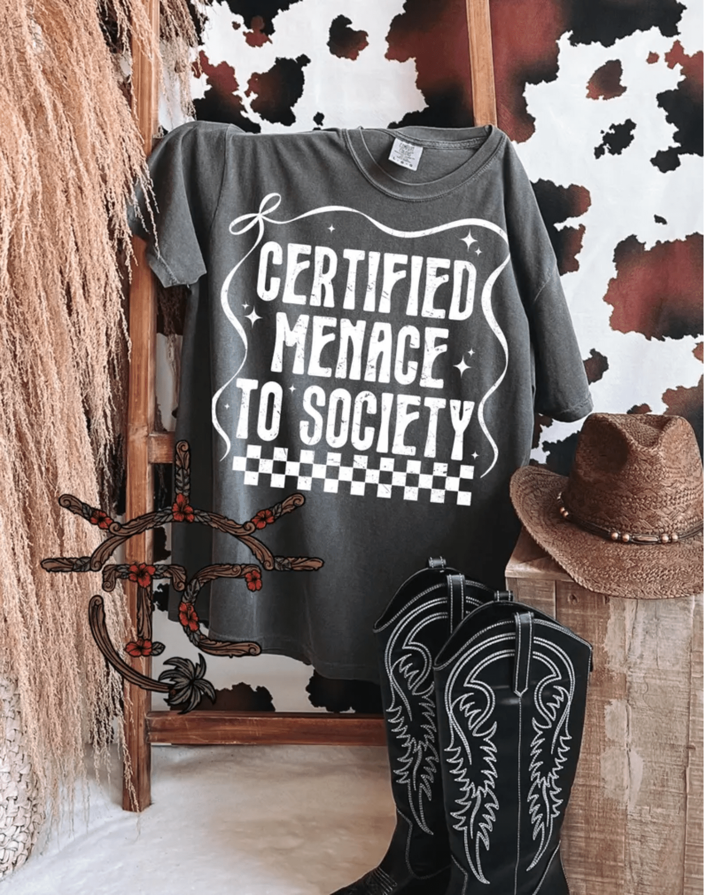 TRANSFER TUESDAY SHIPS FEB 25TH Certified menace to society SINGLE COLOR WHITE Screen Print transfers size ADULT 10X12 - Do it yourself Transfers